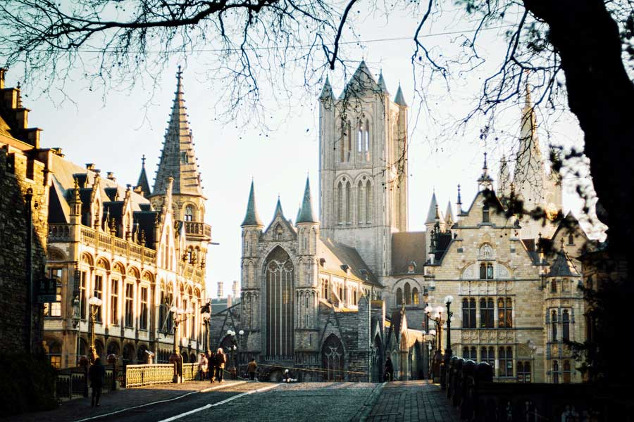 Gent het oude historische centrum